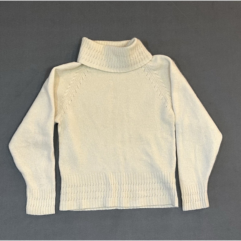 Vintage Jane Neal Tanner Sport Lambswool Angora Blend Sweater Womens 80s Size S